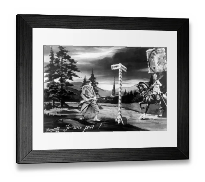 Framed Print : I am ready A French recruiting poster