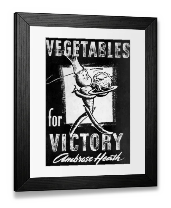 Framed Print : Vegetables for Victory - Ambrose Heath - ? TopFoto
