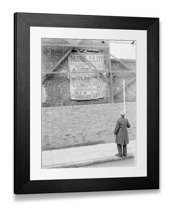 Framed Print : A Marie Lloyd poster. 1937 Framed Print : A Marie Lloyd poster. 1937