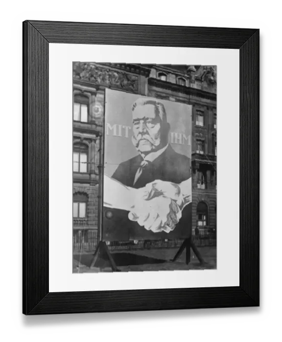 Framed Print : Presidential election campaign starts in Germany. The Presidential election campaign