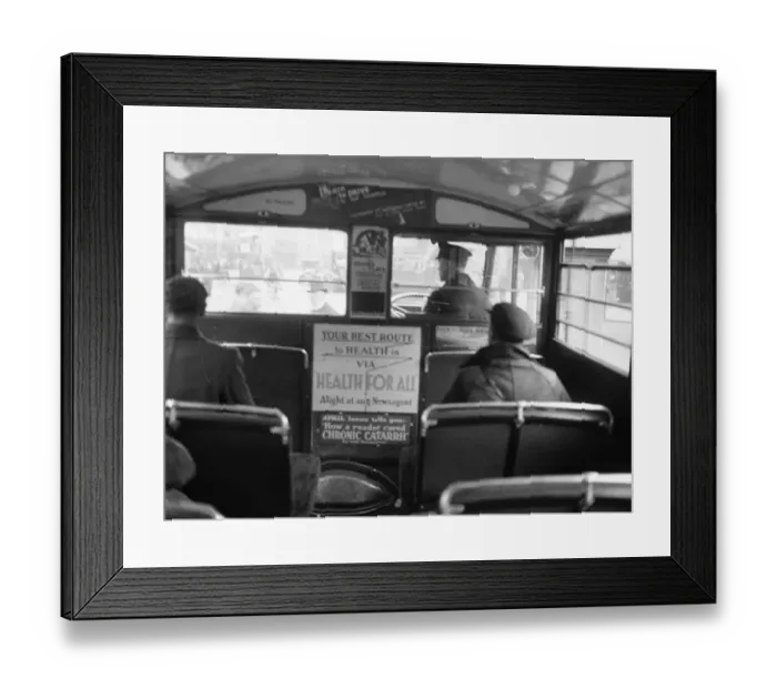 Framed Print : Internal view of a bus Framed Print : Internal view of a bus