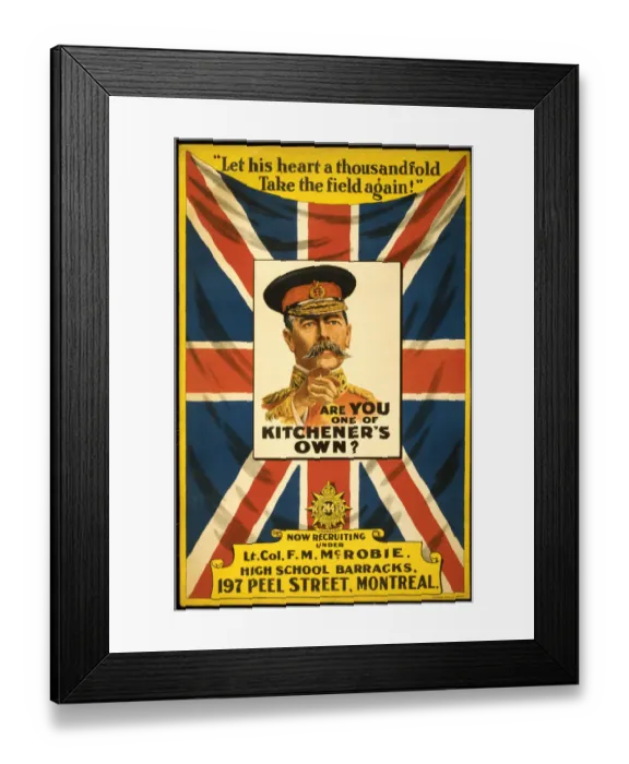 Framed Print : Title: Are you one of Kitcheners own? Date Created / Published: Montreal : Montreal Litho Framed Print : Title: Are you one of Kitcheners own? Date Created / Published: Montreal : Montreal Litho