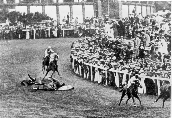 The Derby at Epsom the suffragette incident Emily Davison The horse Anmer (owned