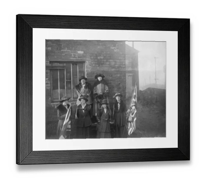 Framed Print : Opening of Miss Christabel Pankhursts campaign at Smethwick, Staffordshire Mrs Framed Print : Opening of Miss Christabel Pankhursts campaign at Smethwick, Staffordshire Mrs