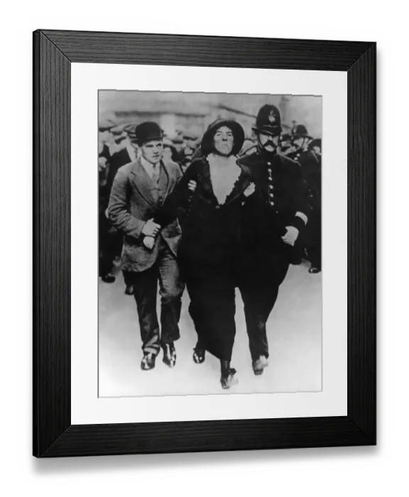 Framed Print : May 1914. The Suffragettes assault an Buckingham Palace Framed Print : May 1914. The Suffragettes assault an Buckingham Palace