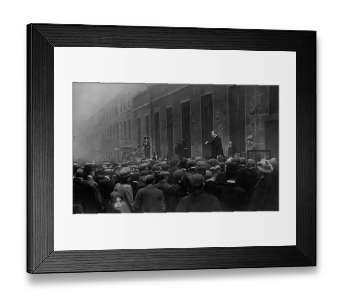 Framed Print : Noisy Tactics at Dundee: Winston Churchill rung down by a suffragettes Bell. A Framed Print : Noisy Tactics at Dundee: Winston Churchill rung down by a suffragettes Bell. A