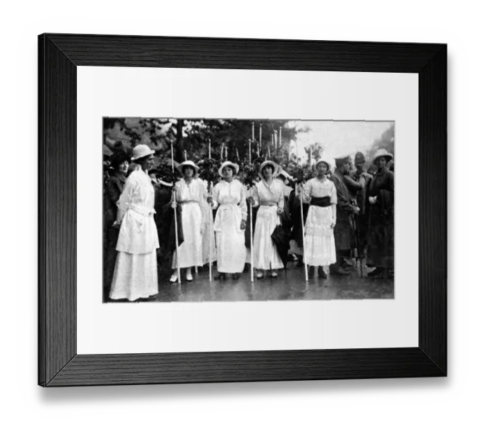 Framed Print : Womans Right To Serve Demonstration, on 17 July 1915, of thousands of women Framed Print : Womans Right To Serve Demonstration, on 17 July 1915, of thousands of women