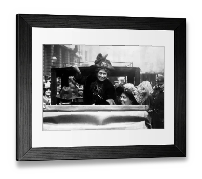 Framed Print : Mrs Pankhurst 1858-1928 with Mrs Michael Foot, 1912 Framed Print : Mrs Pankhurst 1858-1928 with Mrs Michael Foot, 1912