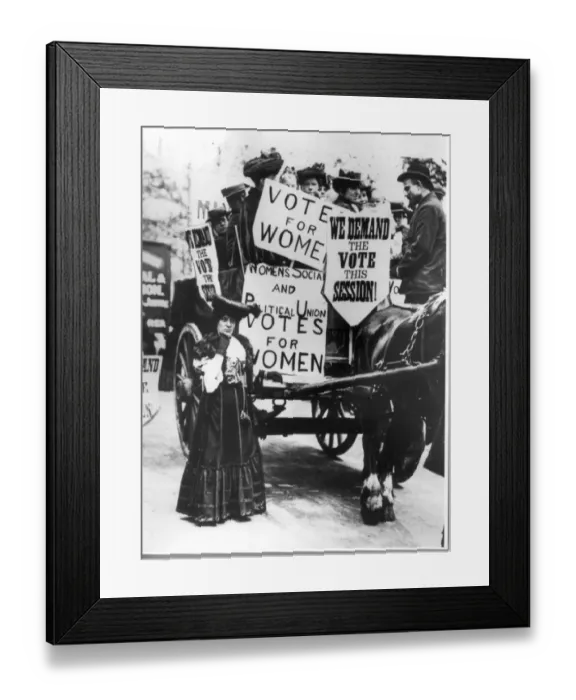 Framed Print : Suffragette demonstration 21st May 1906 Framed Print : Suffragette demonstration 21st May 1906