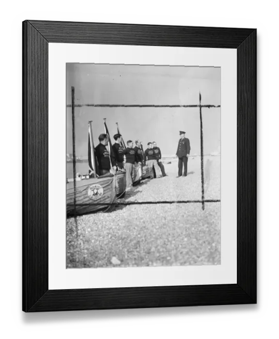 Framed Print : With the official opening of the bathing season at Brighton, the corporation lifeguards Framed Print : With the official opening of the bathing season at Brighton, the corporation lifeguards