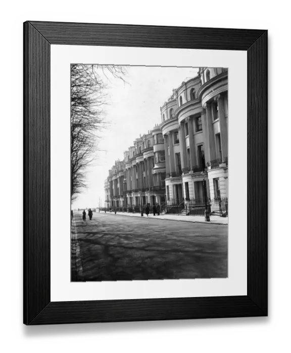 Framed Print : A general view of Brunswick Square, Brighton, described as a perfect example of Regency Framed Print : A general view of Brunswick Square, Brighton, described as a perfect example of Regency