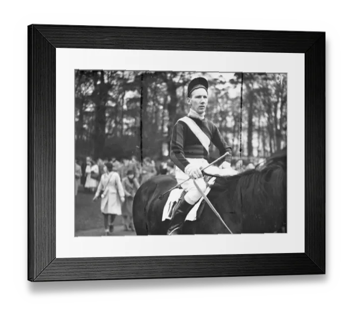 Framed Print : H. Nicholson, a well-known jockey in National Hunt and steeplechase circles. 15 Framed Print : H. Nicholson, a well-known jockey in National Hunt and steeplechase circles. 15