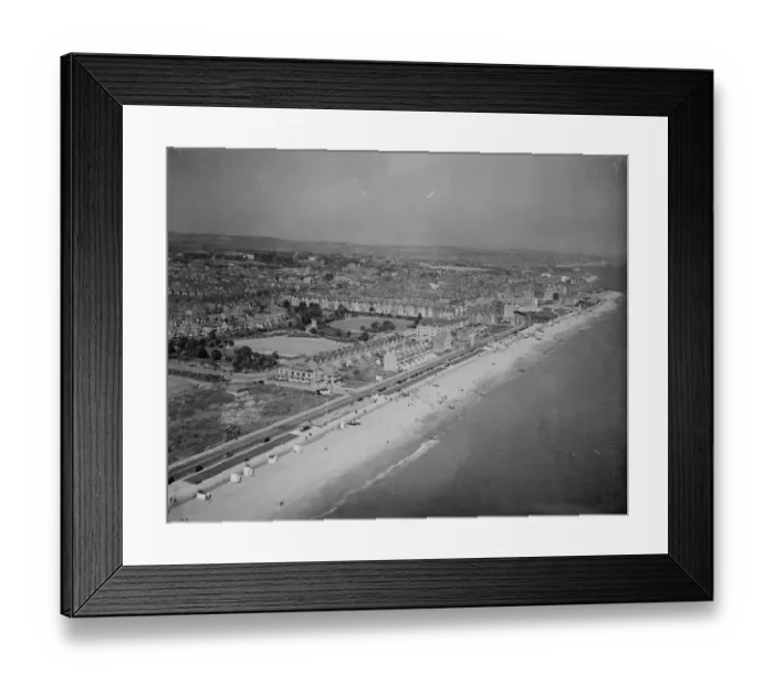 Framed Print : Bexhill-on-Sea beach photographed from the air April 1946 Framed Print : Bexhill-on-Sea beach photographed from the air April 1946