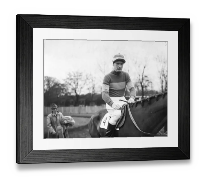 Framed Print : A leading National Hunt and steeplechase jockey, Mr D. L. Moore for two years was invalid Framed Print : A leading National Hunt and steeplechase jockey, Mr D. L. Moore for two years was invalid
