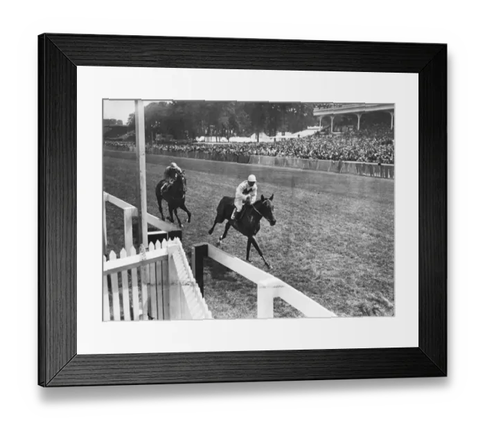 Framed Print : The second day of racing at Goodwood started today with another large crowd attending