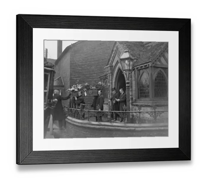 Framed Print : Prime Minister and his family attend funeral of his aunt at Ardingly Framed Print : Prime Minister and his family attend funeral of his aunt at Ardingly