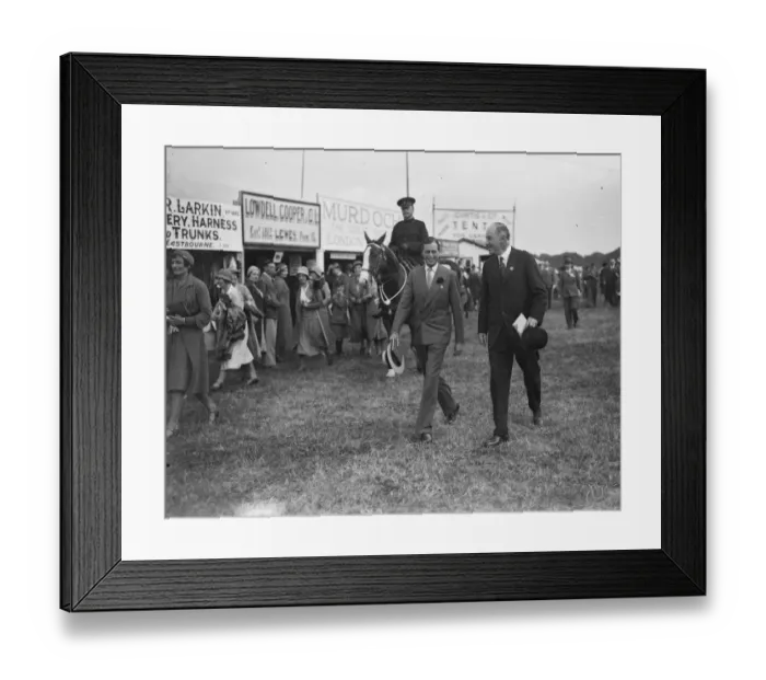 Framed Print : Prince George flies to Eastbourne to attend Sussex agricultural show