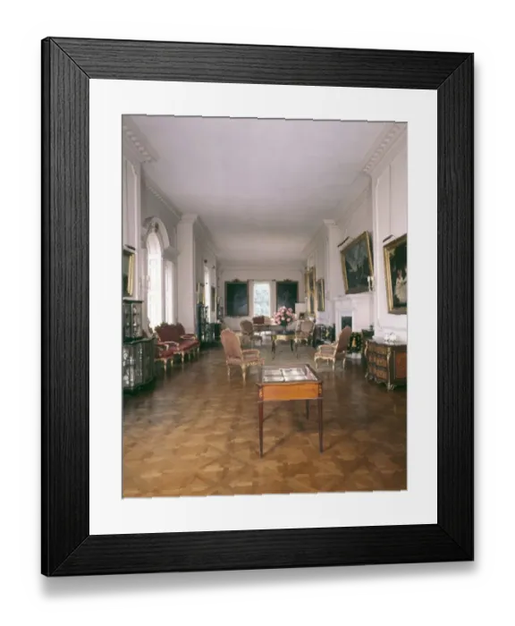 Framed Print : Firle Place in East Sussex - the long gallery ?TopFoto Framed Print : Firle Place in East Sussex - the long gallery ?TopFoto