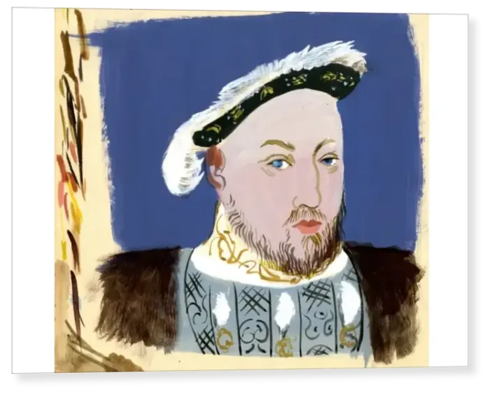 Print : Michaela Gall - tudor portrait paintings King Henry VIII Print : Michaela Gall - tudor portrait paintings King Henry VIII