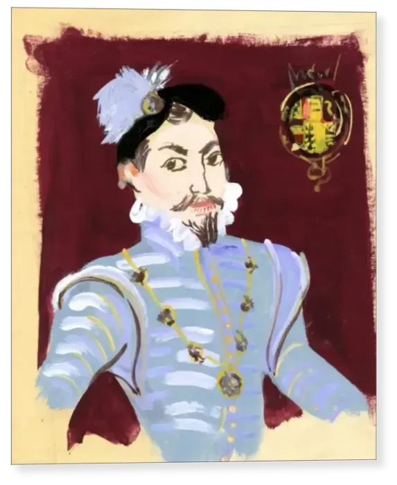 Print : Michaela Gall - tudor portrait paintings Robert Dudley Print : Michaela Gall - tudor portrait paintings Robert Dudley