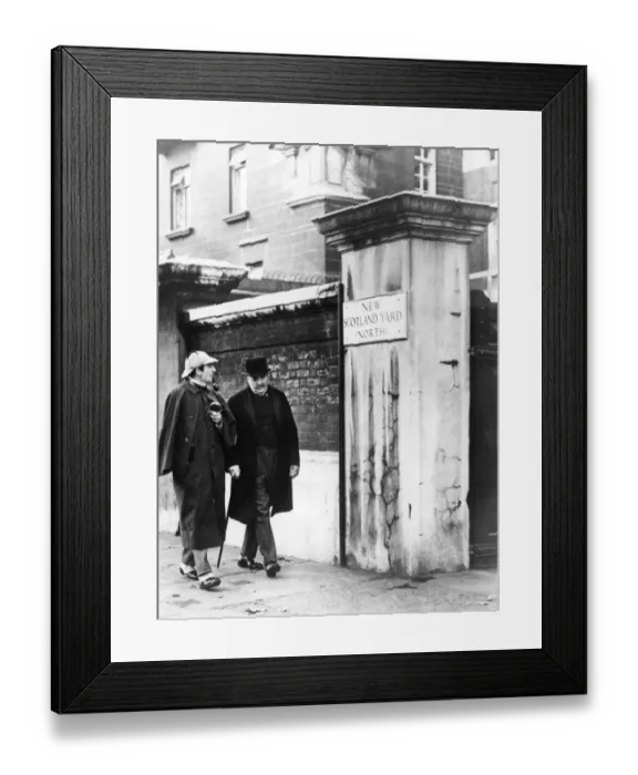 Framed Print : Indubitably, my dear Watson. Sherlock Holmes explains everything as they leave New Scotland Yard Framed Print : Indubitably, my dear Watson. Sherlock Holmes explains everything as they leave New Scotland Yard