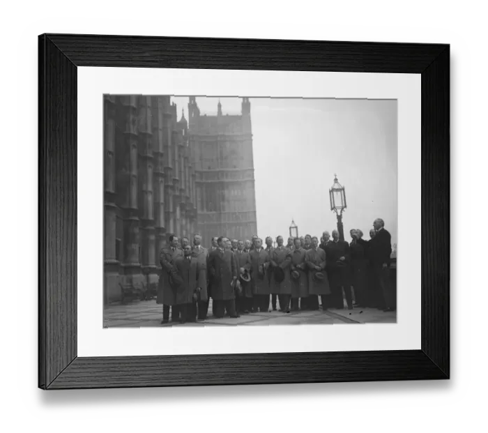 Framed Print : Scandinavian travel agents visit House of Commons. A party of Scandinavian travel