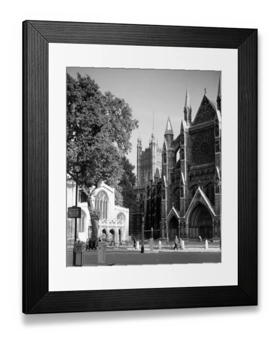 Framed Print : Westminster Abbey at North Entrance, Westminster, London, England, UK