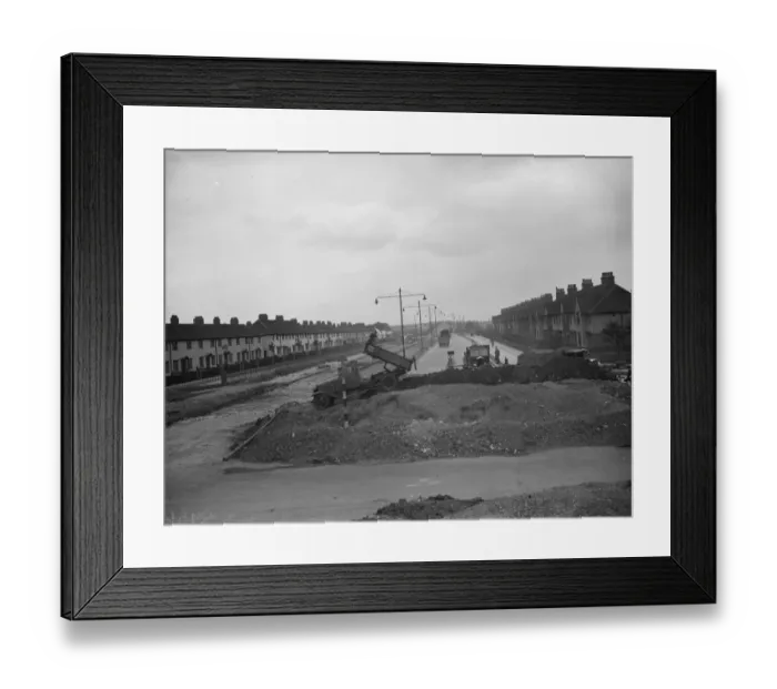 Framed Print : Barking bypass widening. 28 May 1938 Framed Print : Barking bypass widening. 28 May 1938