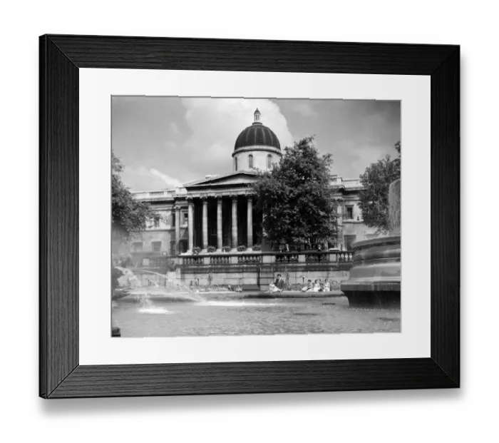 Framed Print : National Gallery building in Trafalgar Square, London, UK, England Framed Print : National Gallery building in Trafalgar Square, London, UK, England