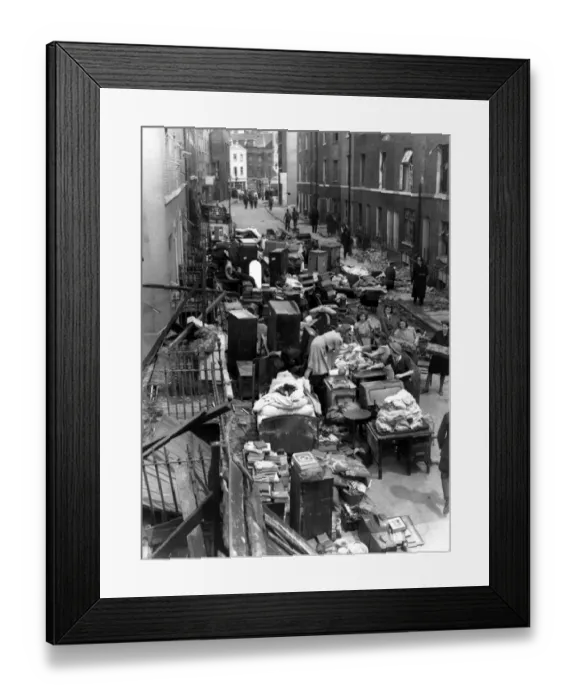 Framed Print : Salvaged belongings, after robot plane crash. Furniture, and other household belongings Framed Print : Salvaged belongings, after robot plane crash. Furniture, and other household belongings