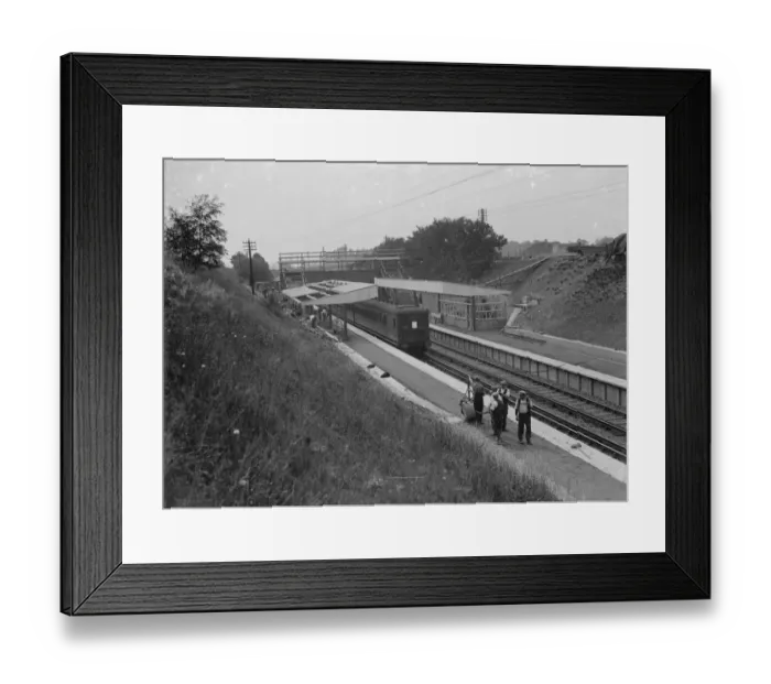 Framed Print : The new Albany Park train station. 1935 Framed Print : The new Albany Park train station. 1935