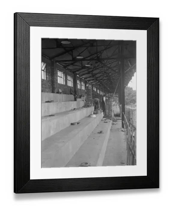 Framed Print : New Brixton greyhound track built in record time. When the new Brixton greyhound Framed Print : New Brixton greyhound track built in record time. When the new Brixton greyhound