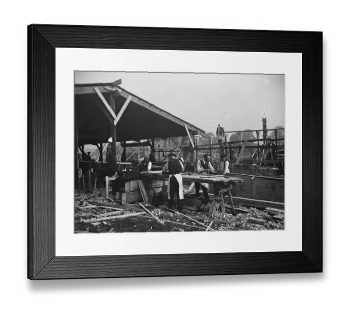 Framed Print : Constructing the new stands at courts Wimbledon Framed Print : Constructing the new stands at courts Wimbledon