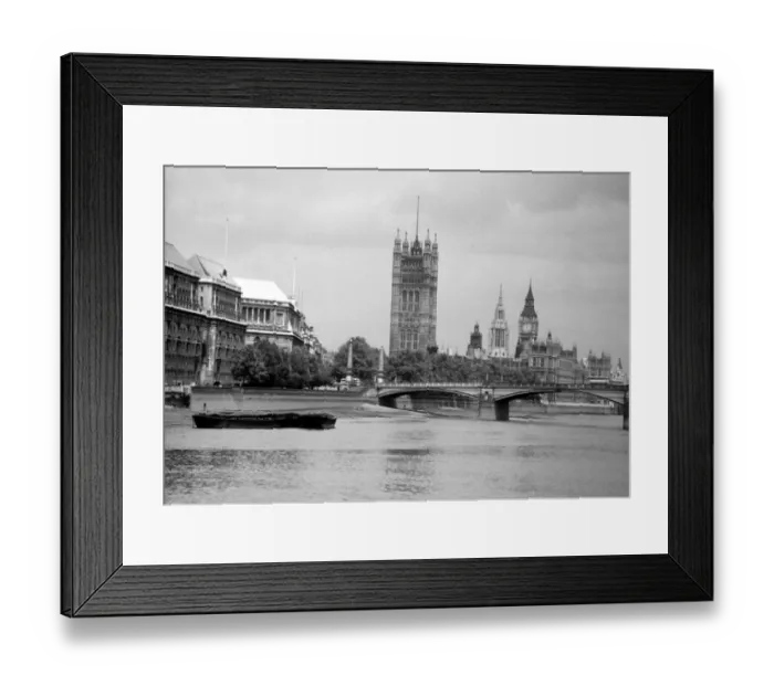 Framed Print : General views from the Thames to Big Ben, Palace of Westminster, London, England, UK Framed Print : General views from the Thames to Big Ben, Palace of Westminster, London, England, UK