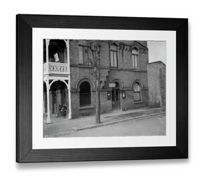 Framed Print : The road entrance to the Crown Hotel in Grove Park. 1936 Framed Print : The road entrance to the Crown Hotel in Grove Park. 1936