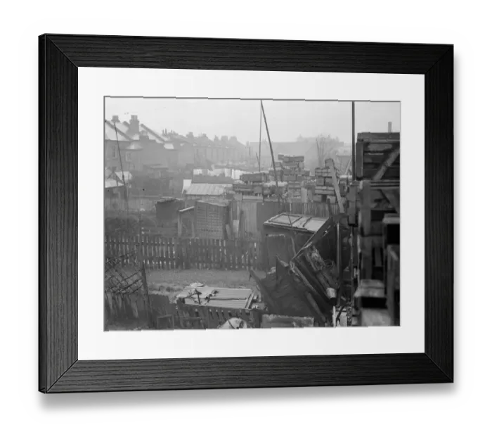 Framed Print : Collins brothers building company. Their rebuilding scheme of the local bottle factory Framed Print : Collins brothers building company. Their rebuilding scheme of the local bottle factory