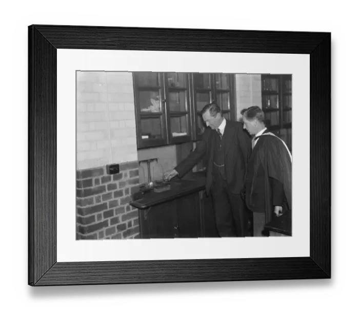 Framed Print : The new wing at Eltham College which was opened by the Marquess of Lothian. Here the Marquess Framed Print : The new wing at Eltham College which was opened by the Marquess of Lothian. Here the Marquess