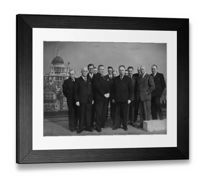 Framed Print : The Danish provincial press delegation which is making a tour of this country Framed Print : The Danish provincial press delegation which is making a tour of this country