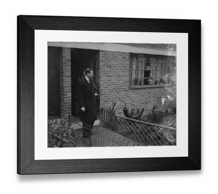 Framed Print : Duke of Kent opens new housing estate. The Duke of Kent opened the Hampstead Council s Framed Print : Duke of Kent opens new housing estate. The Duke of Kent opened the Hampstead Council s
