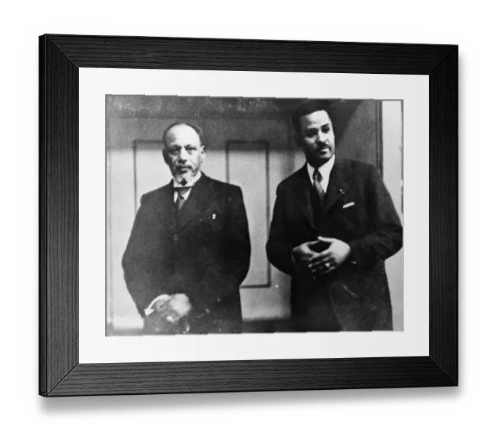 Framed Print : The man who is fighting Abyssinias battle at Geneva. A picture just received Framed Print : The man who is fighting Abyssinias battle at Geneva. A picture just received
