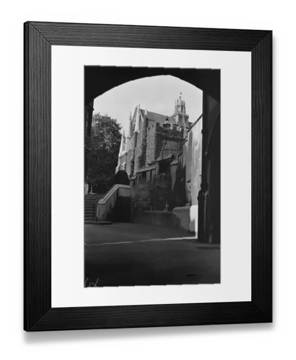 Framed Print : Garden Court, London 16 August 1930