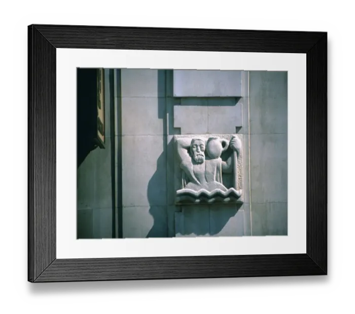 Framed Print : Astrology Zodiacal Signs Aquarius Aquarius the waterbearer on the Sun Alliance