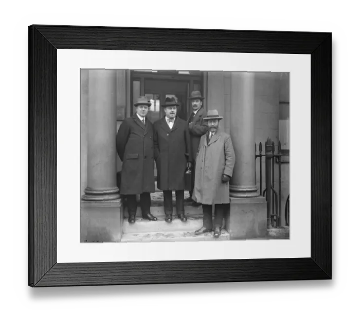 Framed Print : Trade union leaders conference on railway strike threat Members of the trades Framed Print : Trade union leaders conference on railway strike threat Members of the trades