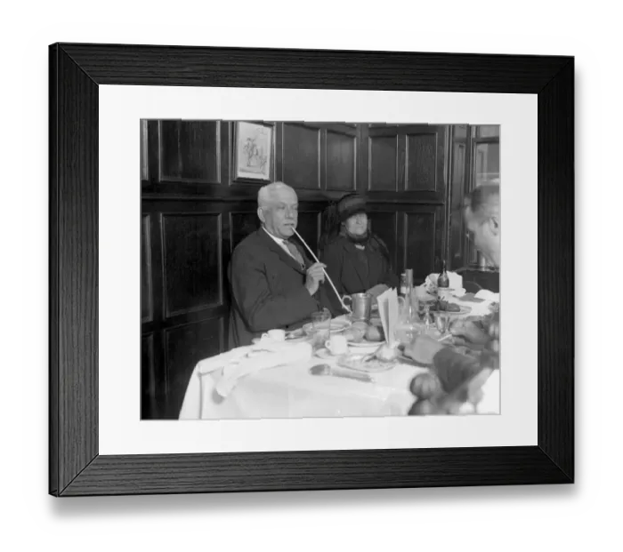 Framed Print : The Hon George P. Graham (Canadian Minister of Railway and Canels) Lunching Framed Print : The Hon George P. Graham (Canadian Minister of Railway and Canels) Lunching