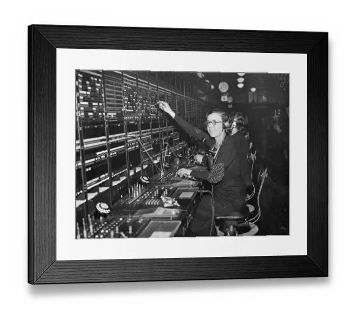 Framed Print : The Princeof Wales talks in Spanish with telephone operator. When the Prince of Framed Print : The Princeof Wales talks in Spanish with telephone operator. When the Prince of