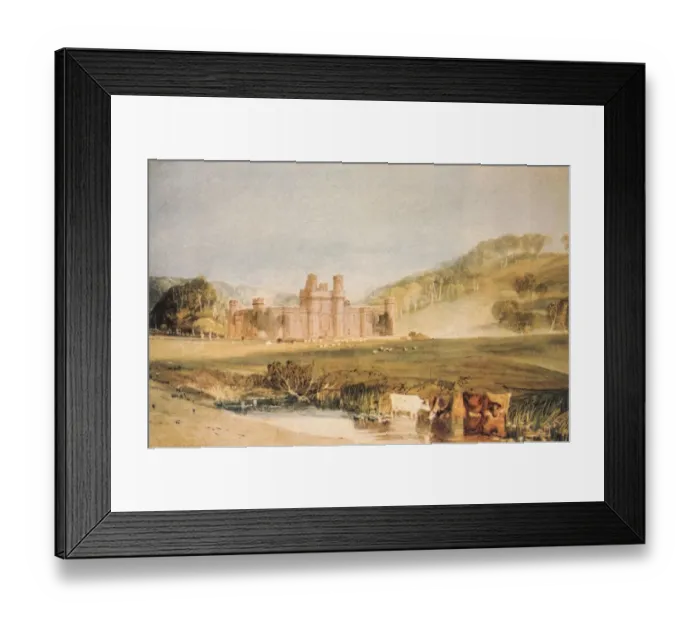 Framed Print : Hurstmonceux Castle, Sussex by Turner Joseph Mallord William Turner (born in Covent Garden