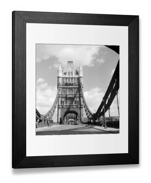 Framed Print : Tower Bridge is a bascule bridge over the River Thames, London, England, UK
