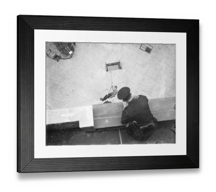 Framed Print : Fireman at the new headquarters are practising the display they would give when the King Framed Print : Fireman at the new headquarters are practising the display they would give when the King