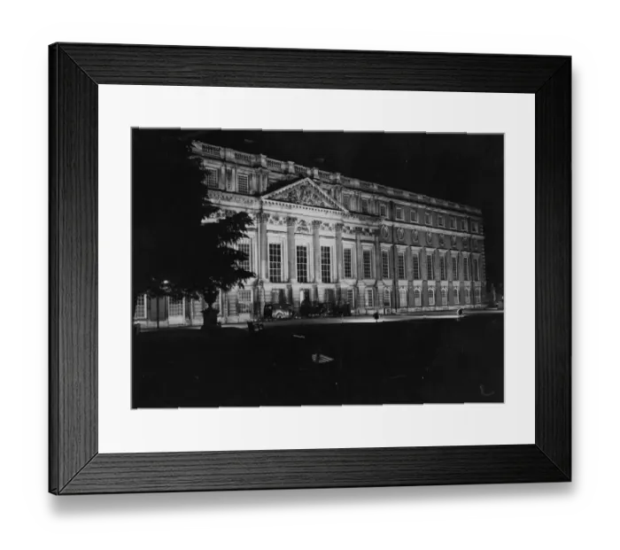 Framed Print : Heavy rain washed out part of the government party held at Hampton Court Palace last night Framed Print : Heavy rain washed out part of the government party held at Hampton Court Palace last night