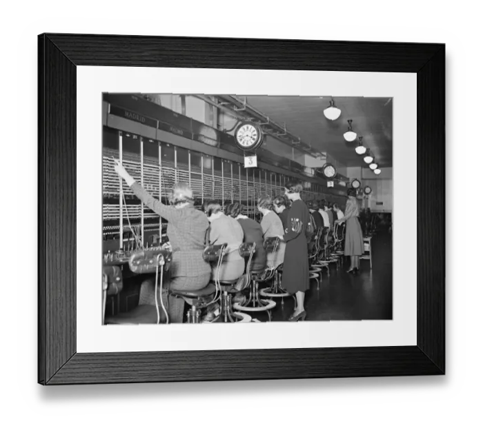 Framed Print : Prince of Wales to inspect international telephone exchange. The Prince of Wales Framed Print : Prince of Wales to inspect international telephone exchange. The Prince of Wales